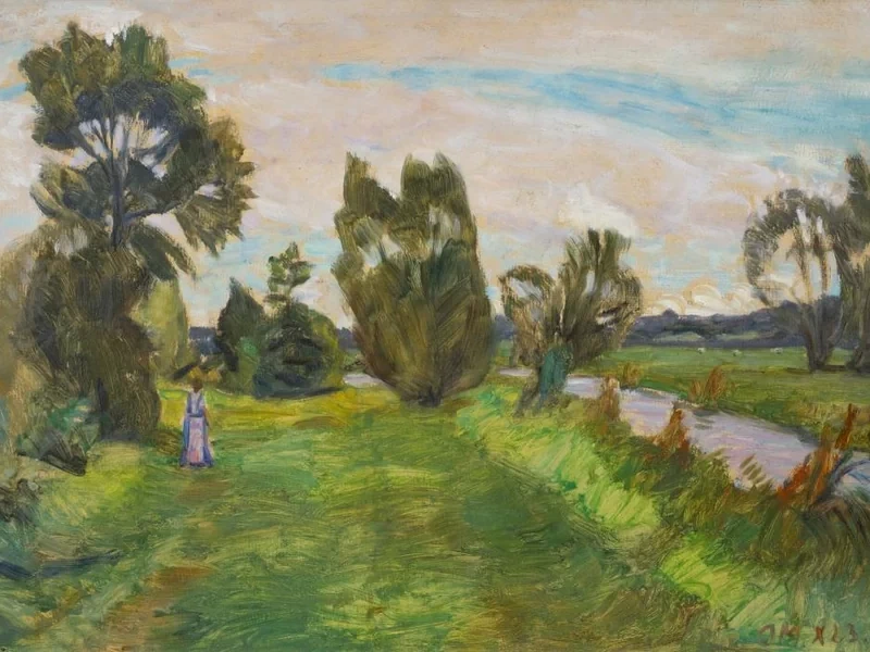 1865-Friedrich Wilhelm Otto Modersohn - Fine estate al Wümme